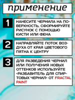 Набор спиртовых чернил 3 шт по 5 мл (золото, сельдерей, небесный)