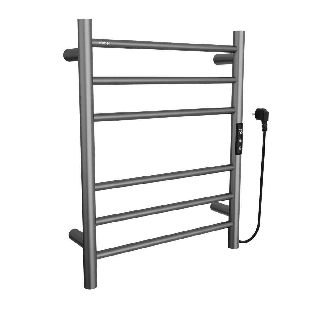 Полотенцесушитель электрический ABBER Standard AH4606NG оружейная сталь