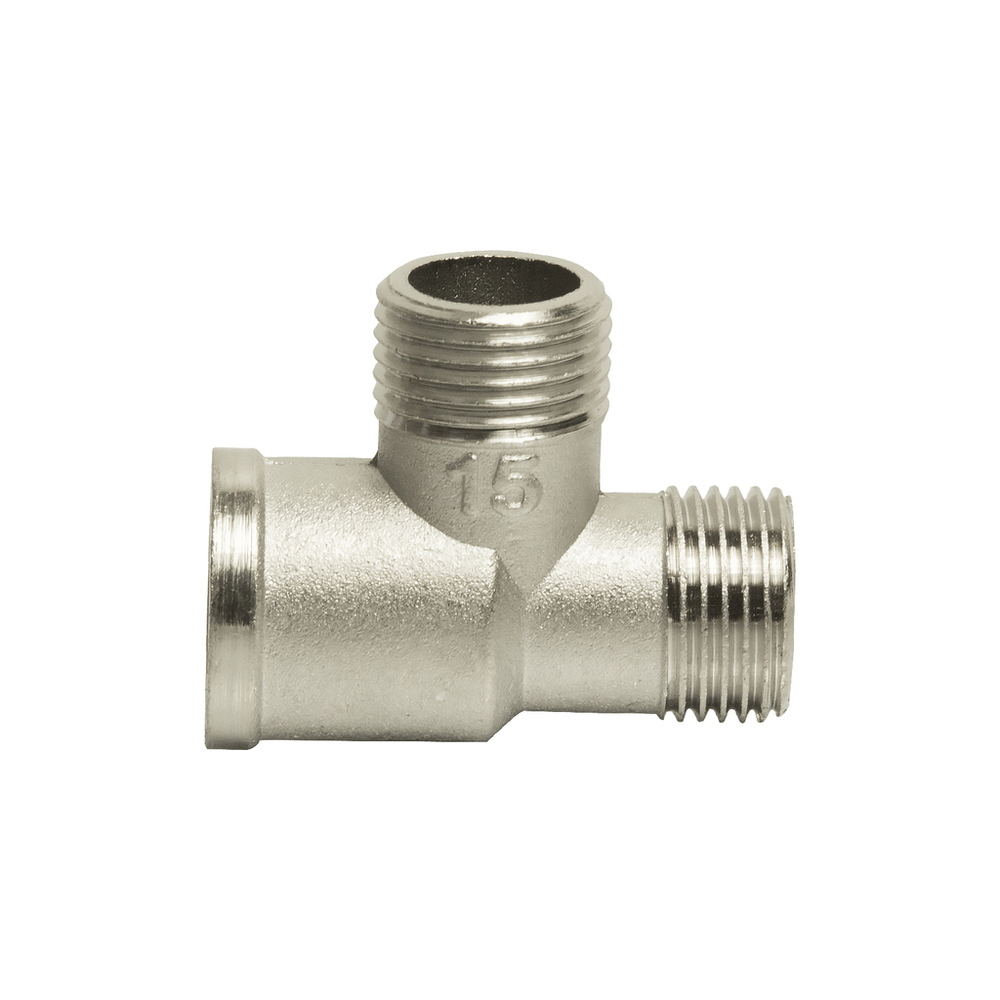 Тройник 1/2'' вн/нар/нар никель