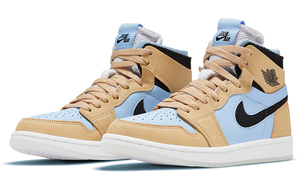 Кроссовки Jordan Air Jordan 1 High Zoom Air Cmft "Sesamepsychic Blue" (Женская размерная сетка)