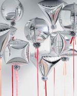 Шар 3D (18''/46 см) Сфера, Серебро, 1 шт.