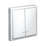 Выключатель 2-кл. ArtGallery (сх. 5а) 10AX с подсветкой быстрозажим. клем. механизм бел. SE GAL000153S