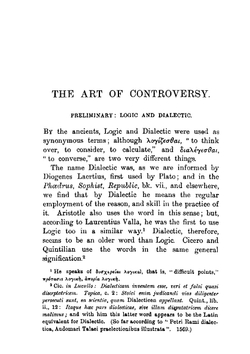 The art of controversy. and other posthumous papers | Артур Шопенгауэр