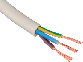 Провод ПВС 3х1,5 ГОСТ (50 м), белый TDM SQ0118-0031