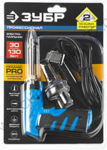 ЗУБР ТУРБО 30Вт + 130Вт керамический нагреватель, конус, Электропаяльник пистолетная рукоятка (55408_z01)