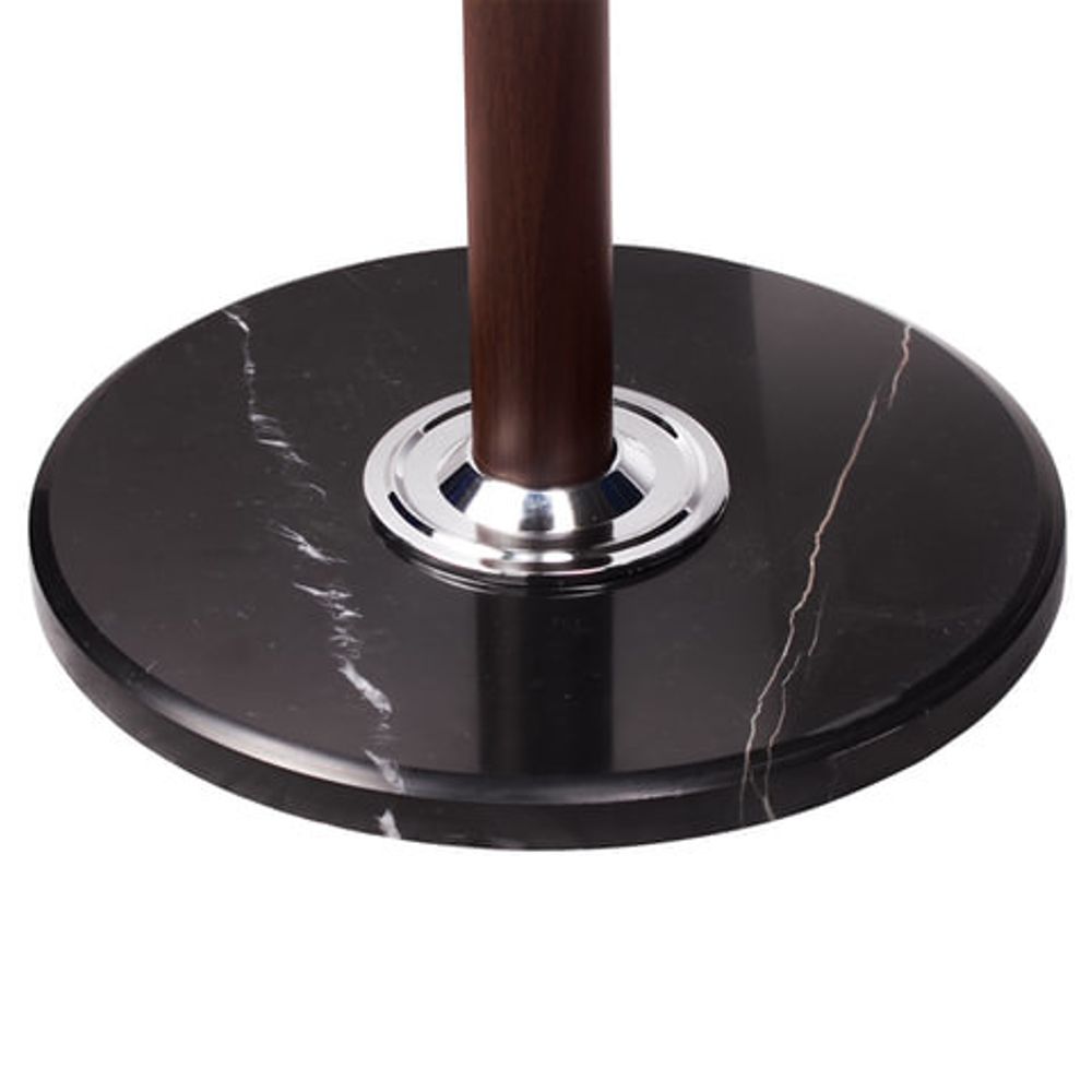 Вешалка-стойка BRABIX "CR-282", металл/мрамор, 1,8 м, на диске диаметром 36 см, 6 крючков + 4 дополнительных, коричневая, 601745