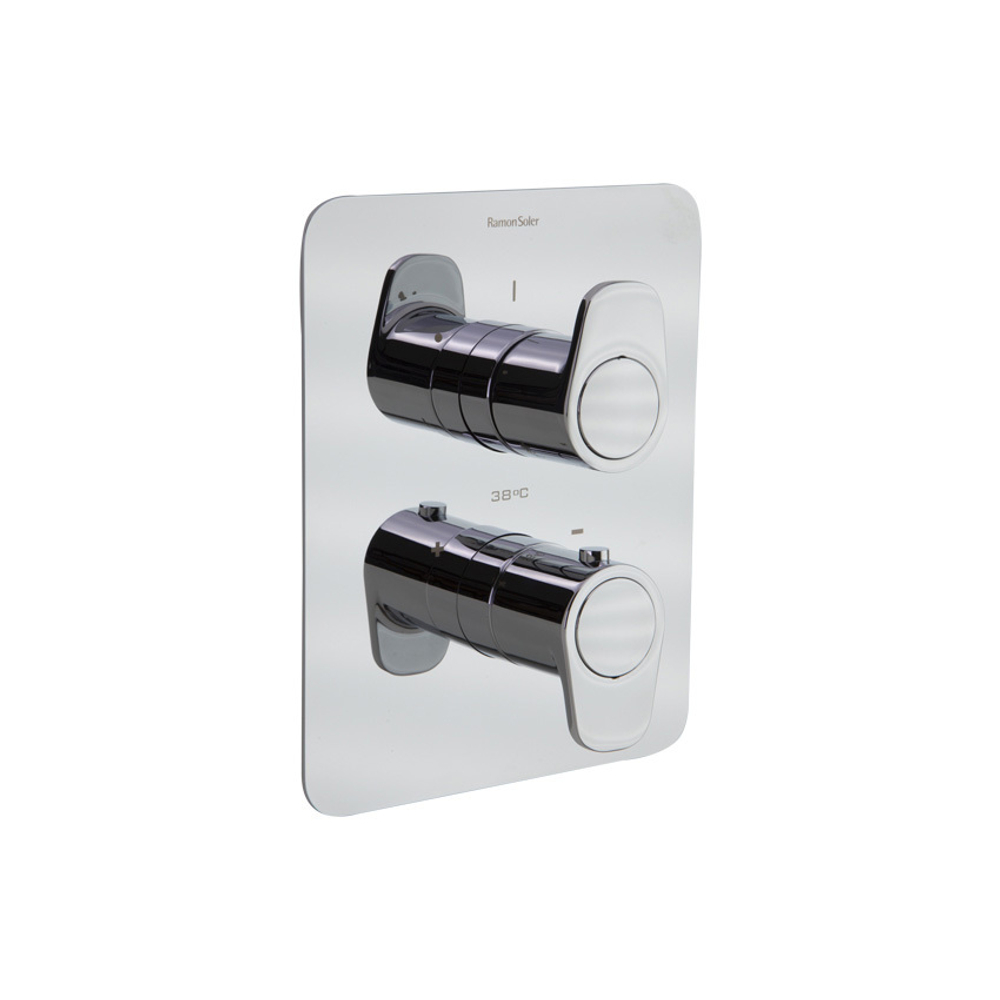 Встраиваемый термостатический смеситель для душа на 2 выхода ALEXIA 368712S