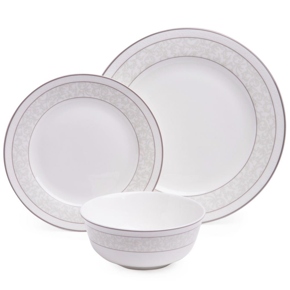НАБОР ПОСУДЫ ОБЕДЕННОЙ LEFARD "GREY LACE" НА 4 ПЕР. 12 ПР.
