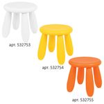 Табурет детский МАМОНТ оранжевый, от 2 до 7 лет, безвредный пластик, 01.022.01.06.1