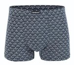 Классические трусы-боксеры с принтом в виде корабликов (Размер: XL) (Цвет: темно-синий)
