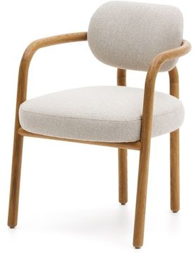 Melqui Бежевый стул из массива дуба с натуральной отделкой La Forma Испания 