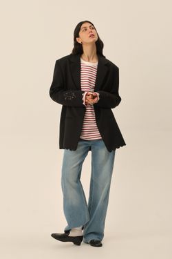 Жакет с ришелье ((Romantic CEO)), черный