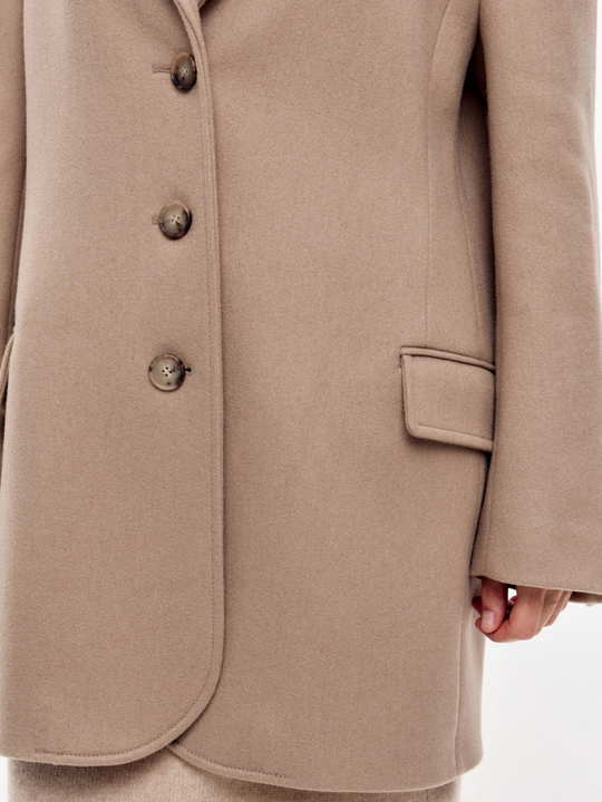 Жакет-пальто из шерсти