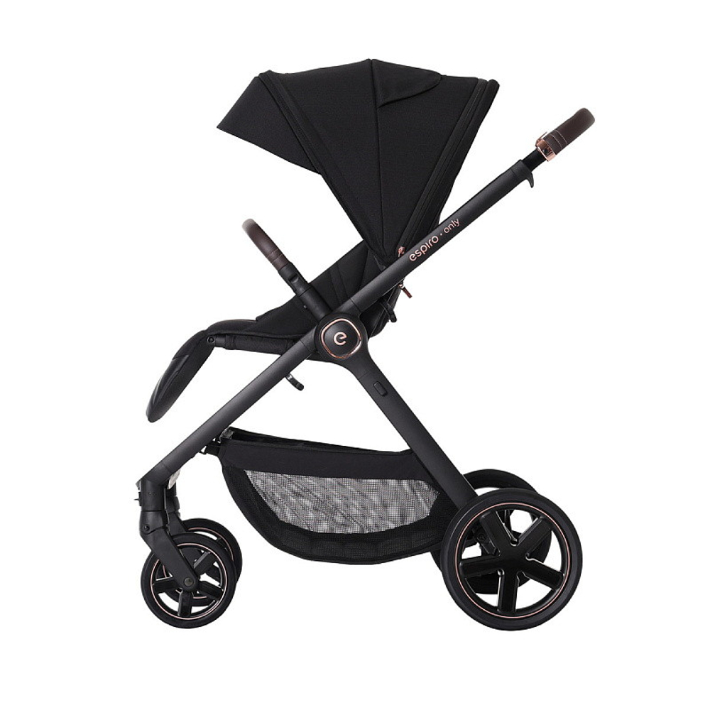 Детская коляска 3 в 1 Espiro Only 2025 и автокресло Pi Begie 410 stylish black / Бежевый (Beige 109)