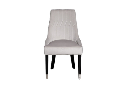 Стул Garda Decor Элегантный(Elegante) велюр светло-серый Colt030-SVSER 56*65*101 см