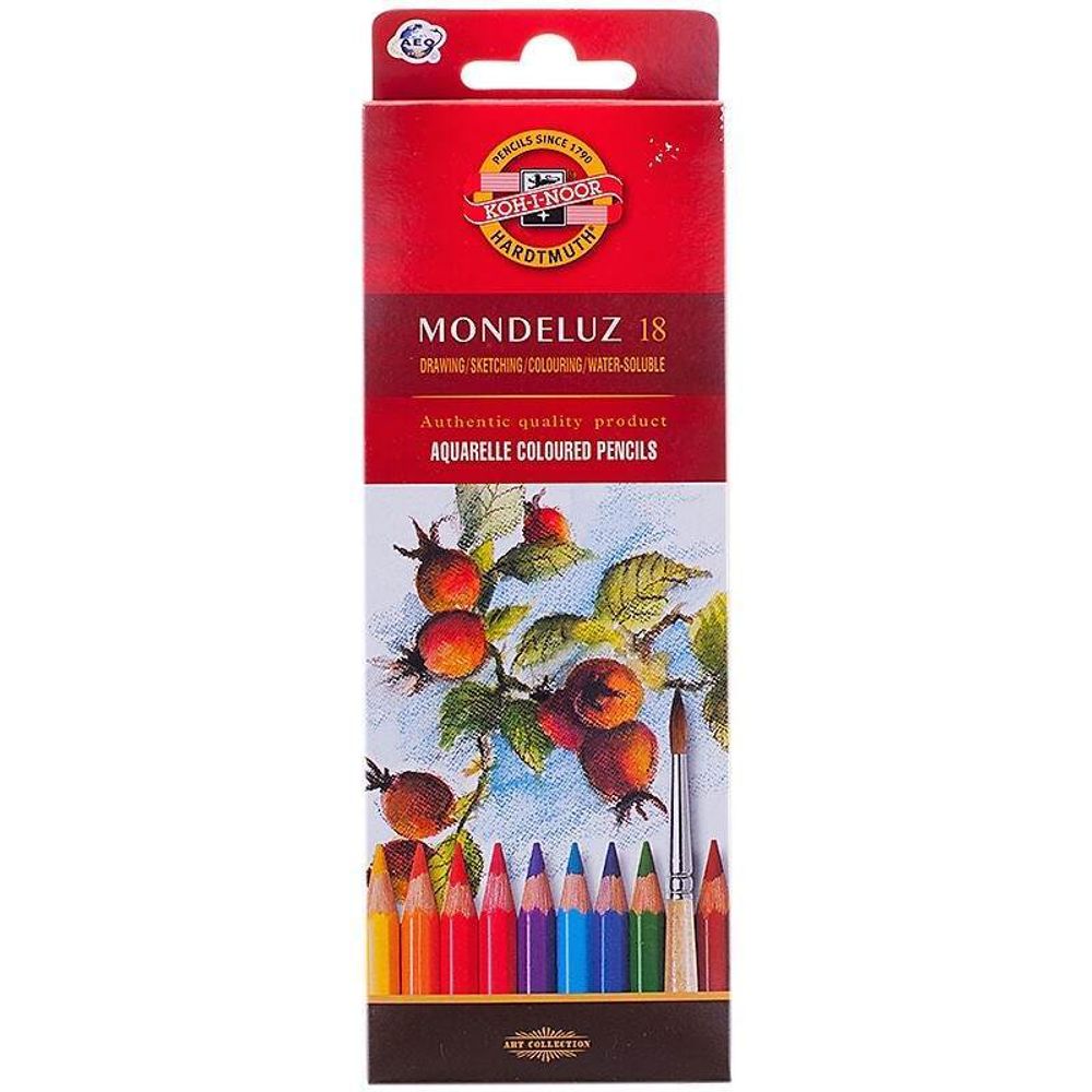 Карандаши акварельные 18 цветов Koh-i-noor Mondeluz