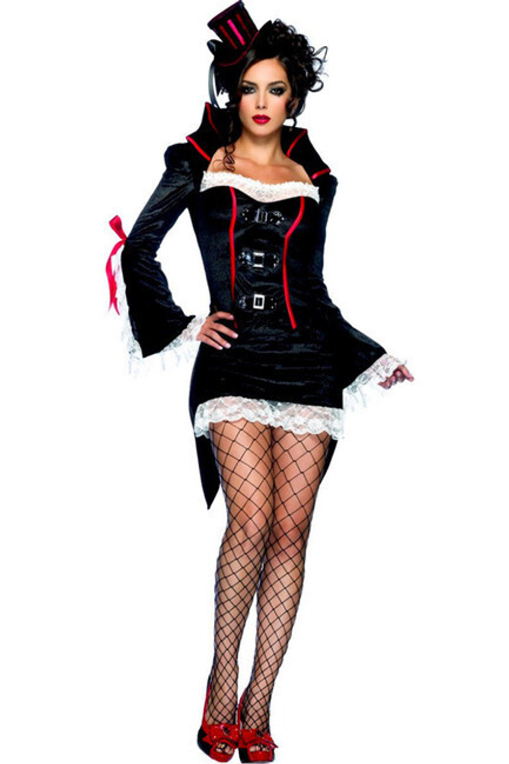 Костюм Вампирша SM (42-44) (Цвет: черный, белый, красный)