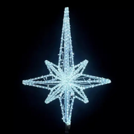 Светодиодная макушка Роза Ветров 75 см., Белая, 220В, LTC (LC-13210)