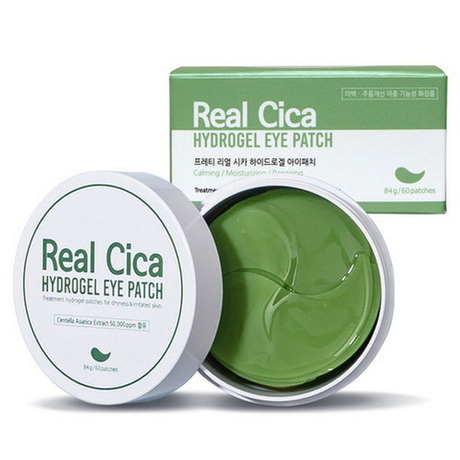 Гидрогелевые патчи с центеллой азиатской Prreti Real Cica Hydrogel Eye Patch, 60шт