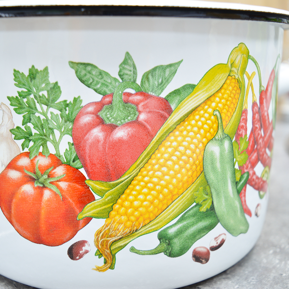 Набор кастрюль "Кукуруза" белый (1,5л, 2,9л, 4,5л)