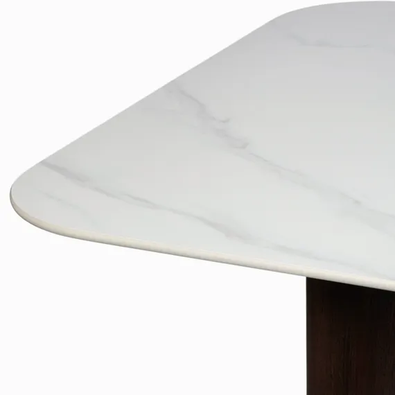 Обеденный стол Fabio 180х90 см, белый камень