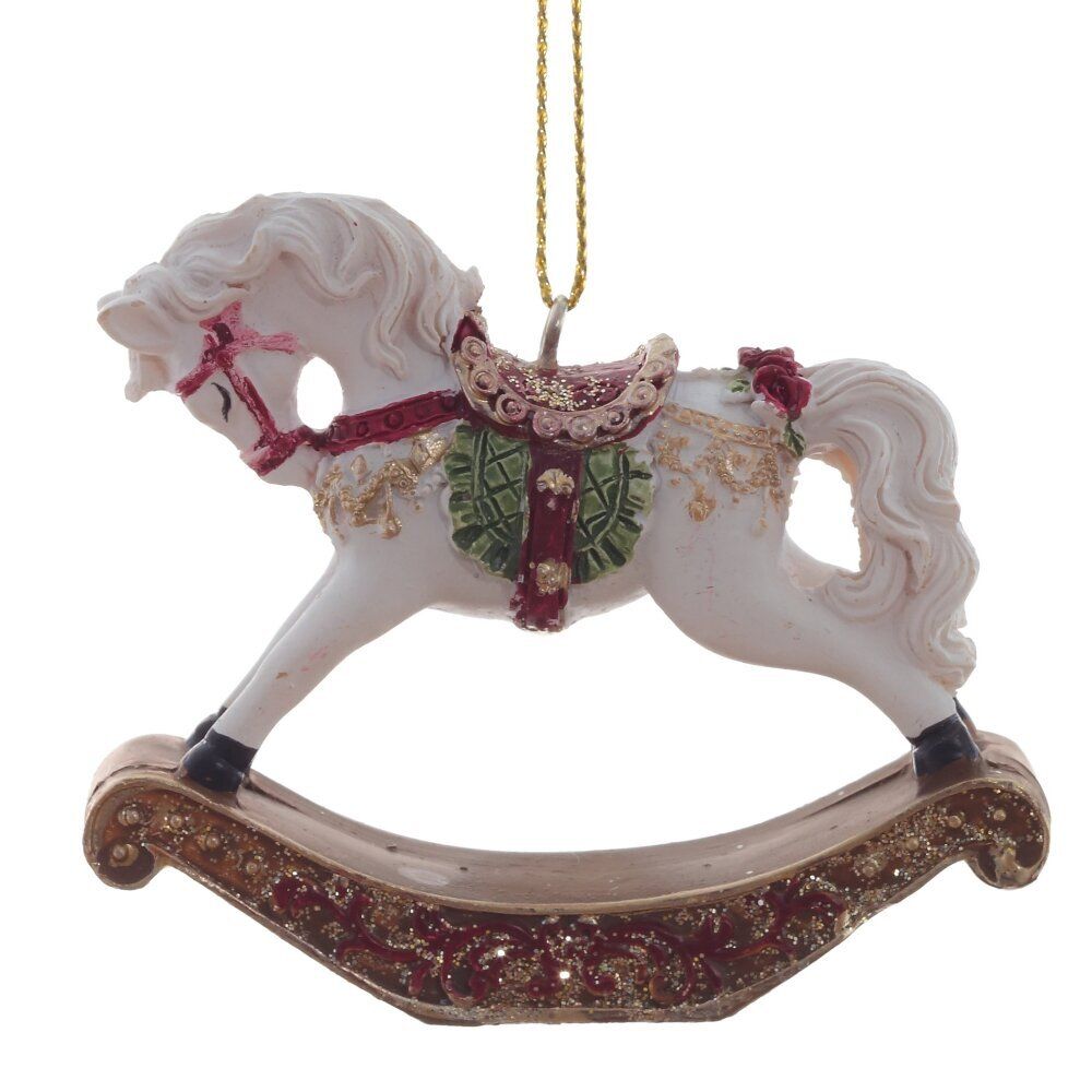 GAEM Украшение новогоднее "Лошадка-качалка", L7,5 W2 H6,5 см