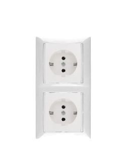 Розетка Legrand Vаlena цвет белый с заземлением (2шт) + рамка 2 пост 1шт