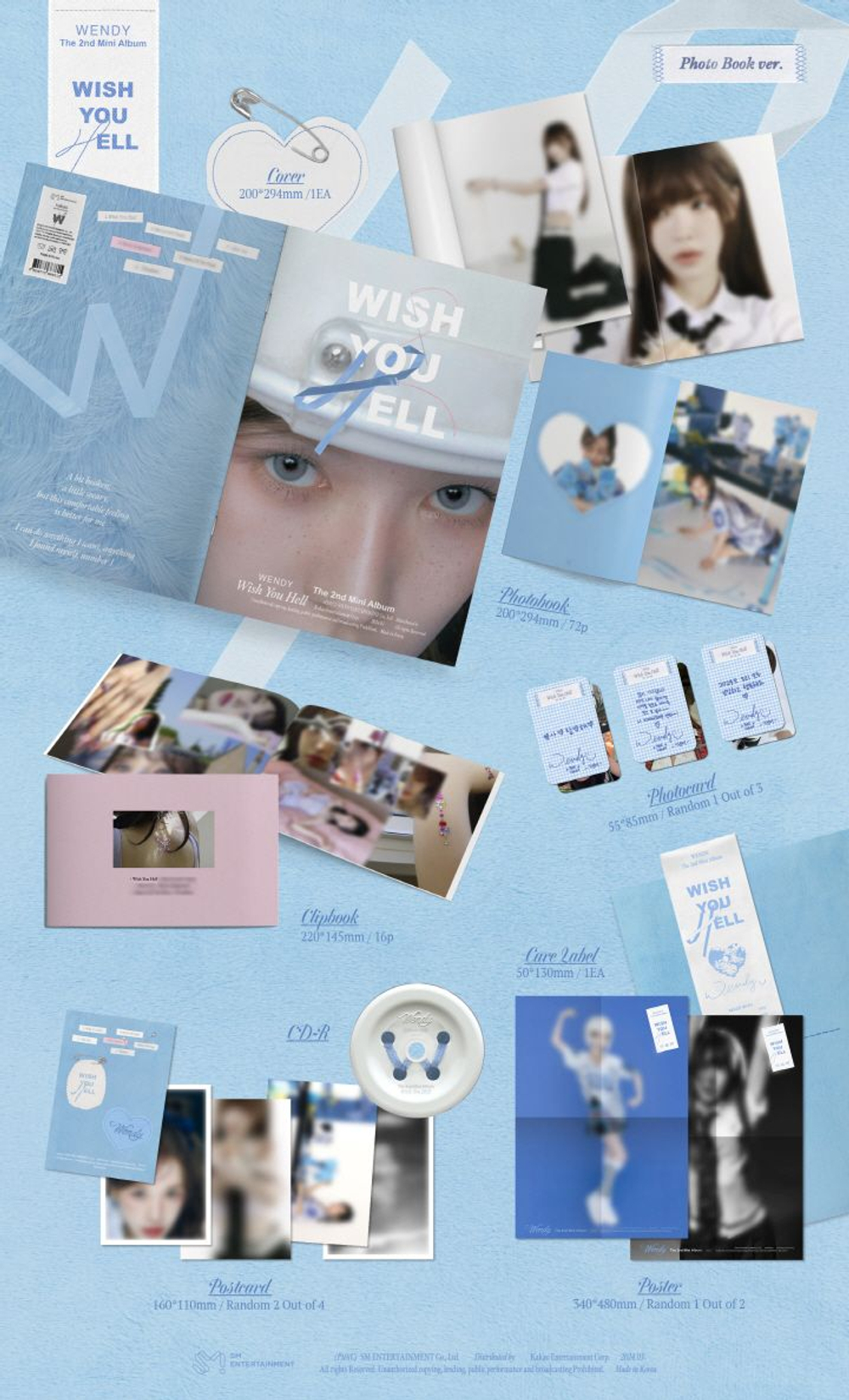 Альбом WENDY - WISH YOU HELL 2nd Mini Album PHOTO BOOK Version