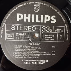 Винтажная виниловая пластинка LP Поль Мориа Le Grand Orchestre De Paul Mauriat El Bimbo (France 1975) Dalila