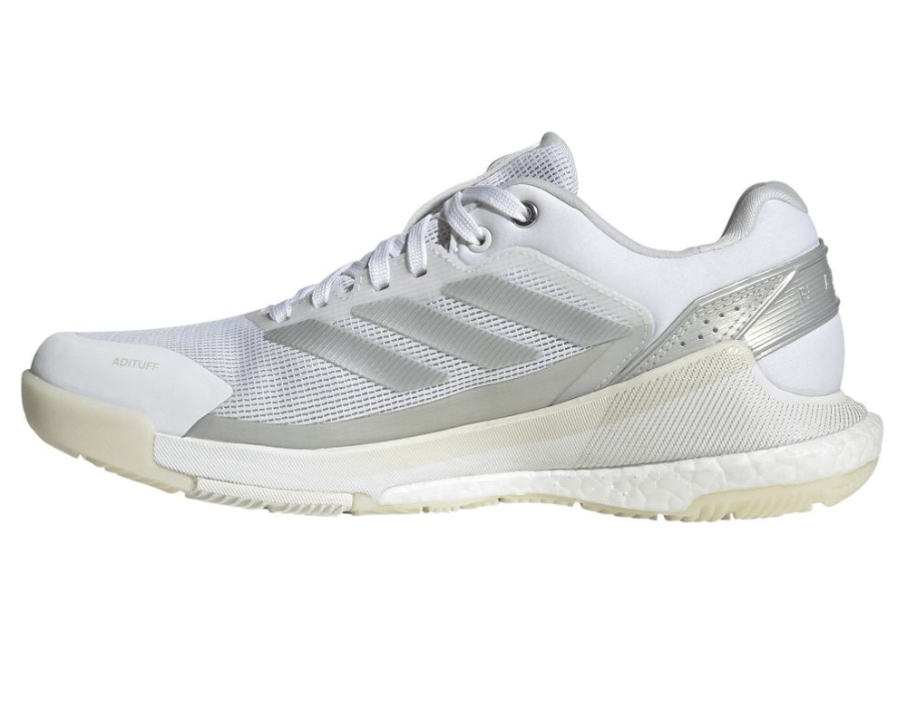Женские кросовки для Padel Adidas Crazyquick Boost Padel - cloud white/silver metallic/zero metallic