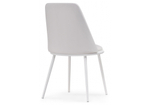Стул на металлокаркасе Woodville Алдис катания вайт, белый матовый, ножки белые