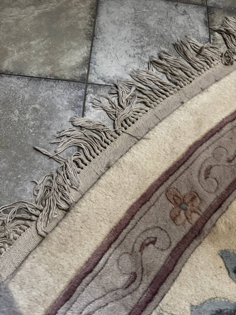 Круглый винтажный ковёр