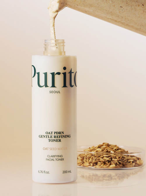 Мягкий очищающий тонер с овсом Purito Oat PDRN Gentle Refining Toner 200 мл.
