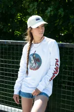 Лонгслив Скейтотырь Аниме Белый