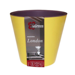 Горшок для цветов London D125 мм, 1л с дренажной вставкой, спелая груша и морозная слива