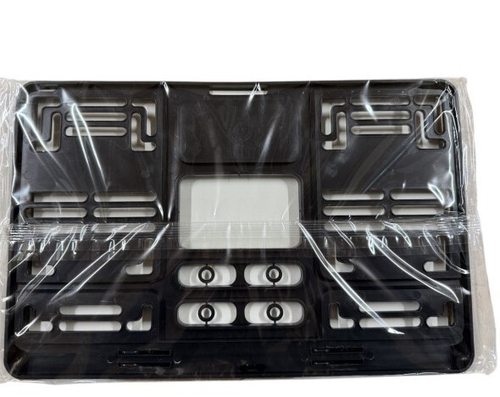 Рамка под номер пластик черная с вкладышем для китайских авто (290*170 мм) (LECAR)