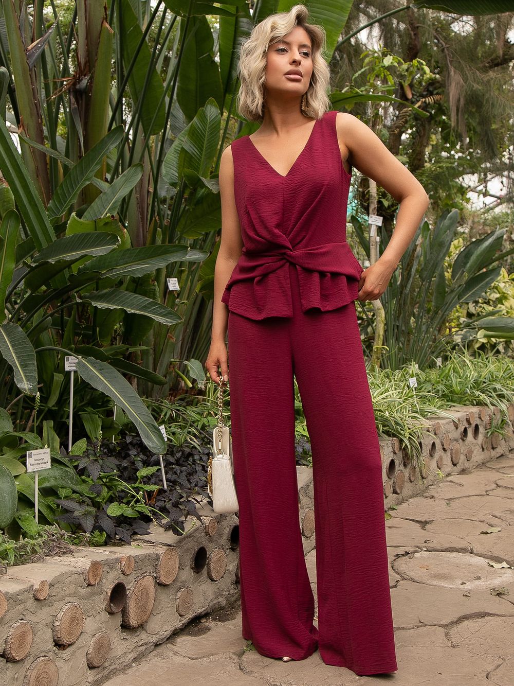 Комбинезон Просто шик (винный) К15636-55М LT Collection