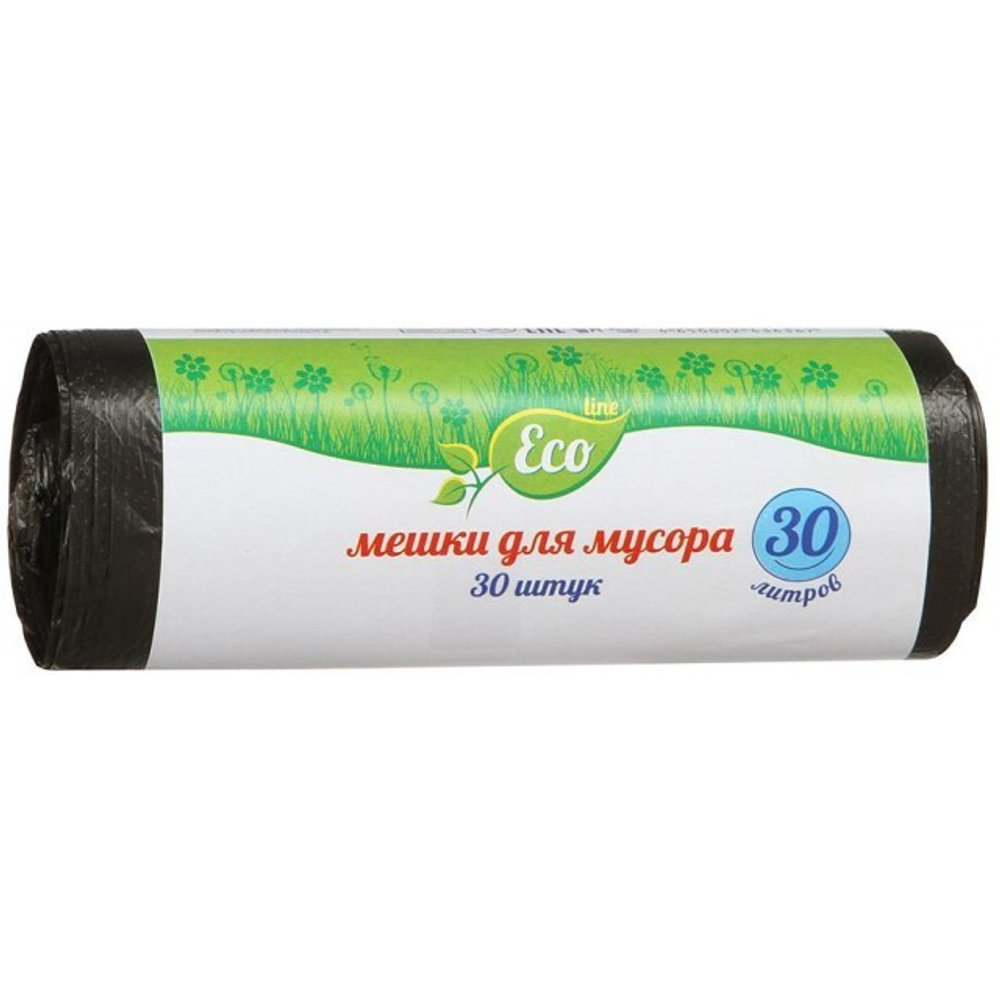 ECO LINE мешки д/мусора 30л 30шт 6мкр.