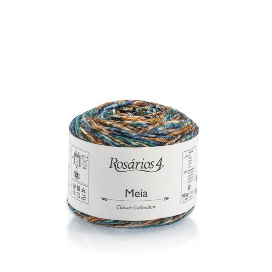 Пряжа ROSARIOS 4 Meia (70% меринос, 30% полиамид)