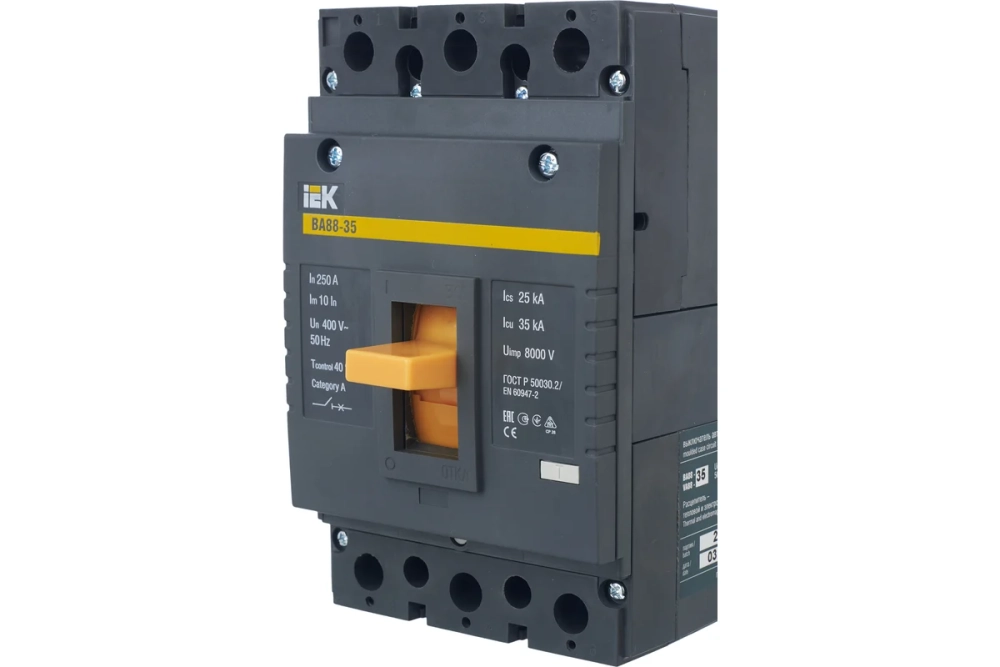Выключатель автоматический IEK ВА88-35 3Р 250А 35кА