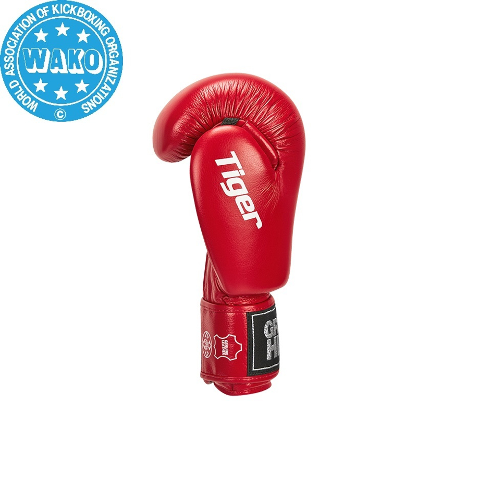 BGT-2010w Боксерские перчатки TIGER WAKO Approved красные