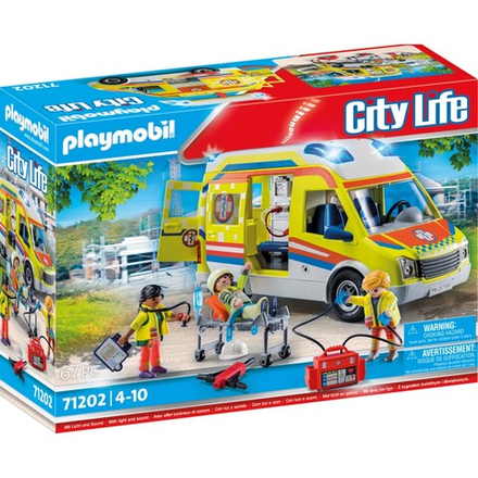 Playmobil - City Life Скорая помощь с светом и звуком 71202