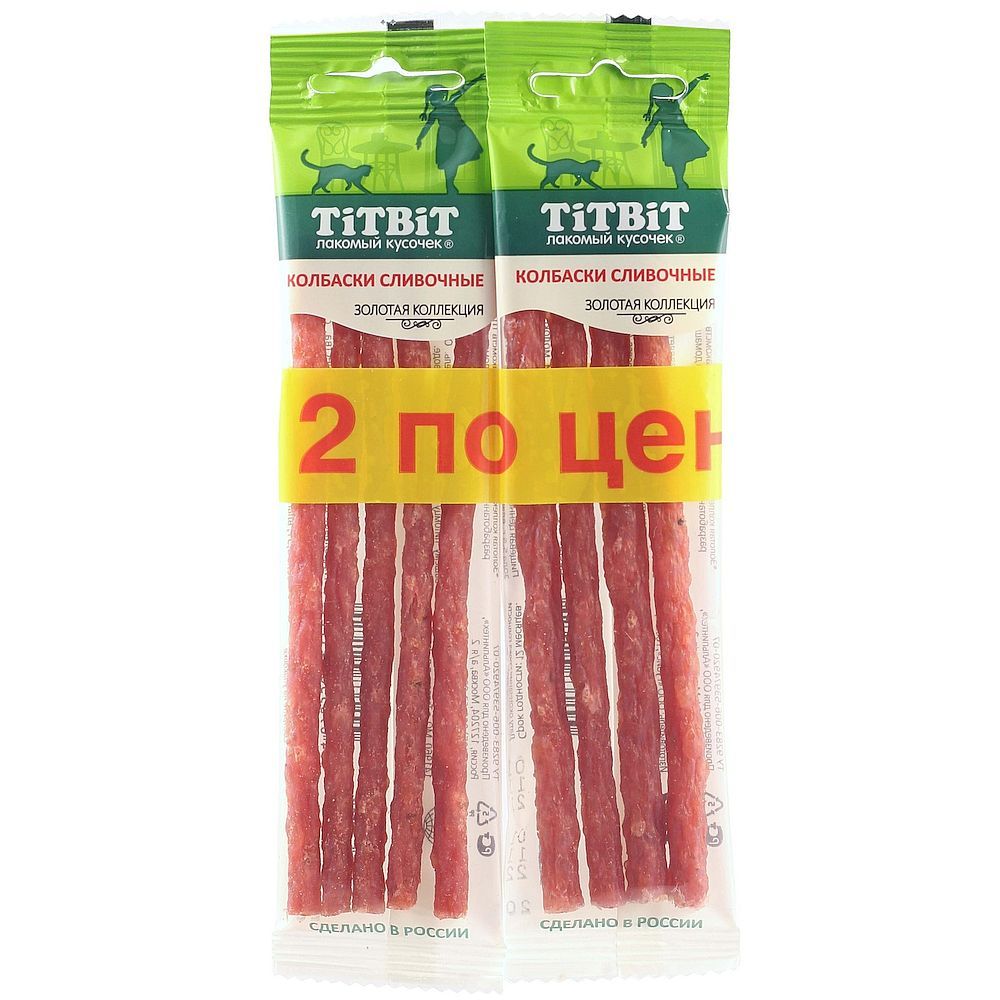 Лакомство для кошек Колбаски Сливочные "Золотая коллекция" АКЦИЯ 1+1