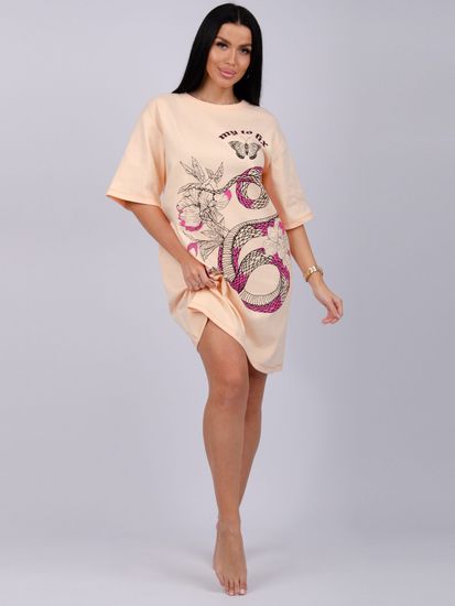 Ночная сорочка персик интерлок