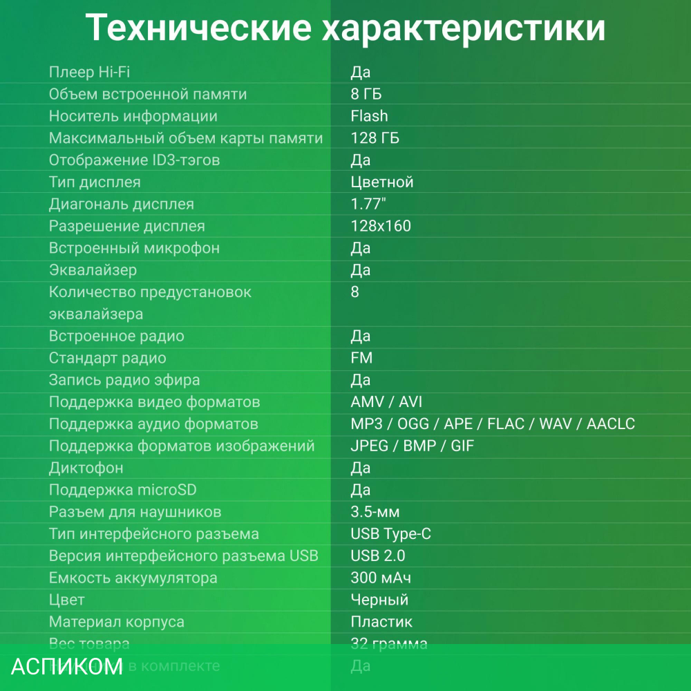 Hi-Fi плеер Digma B5 8Gb черный