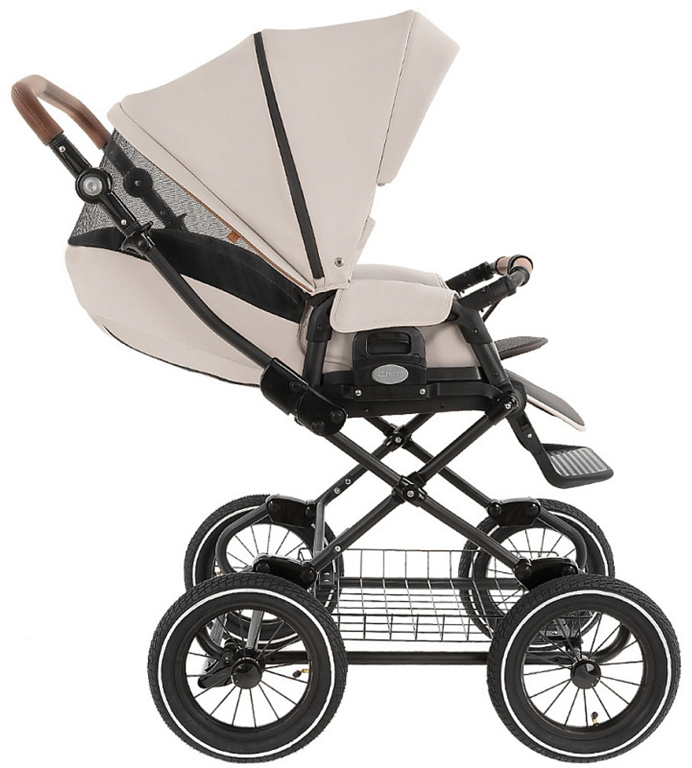 Детская коляска Roan Bass Next Classic Кожа d12 2 в 1 RCL301/1 Island Stone