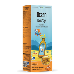 Orzax Ocean Omega 3 Orange Fish Oil Liquid 150 ml / Омега 3 для детей