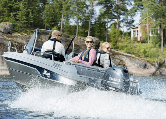 Комплект Алюминиевая лодка (катер) Mikatsu (Микатсу) 470 (Z43) Premium + мотор Yamaha F60FETL