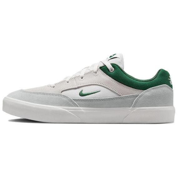 Кроссовки NIKE SB MALOR для скейтбординга Низкие, Светло-серые/Питовый зеленый/Волчий серый/Горо Белый Юнисекс