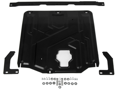 Защита картера и КПП Rival для Hyundai Elantra VI AD (V - 1.6; 2.0) 2016-2020/Hyundai i30 III (V - 1.4T; 1.6) 2017-2020/Kia Ceed III универсал (V - 1.4 (100 л.с.); 1.6 (128 л.с.)) 2018-2021/Kia Ceed III хэтчбек, универсал (V - 1.4 (140 л.с.)) АКПП 2018-2021/Kia Ceed III хэтчбек (V - 1.6 (128 л.с.)) 2018-2021/Kia Ceed III рестайлинг универсал, хэтчбек (V - 1.5T; 1.6) 2021-н.в./Kia Cerato IV (V - 1.6; 2.0) 2018-2021/Kia XCeed (V - 1.6) 2020-н.в., сталь 1.5 мм, с крепежом, штампованная, 111.2382.1